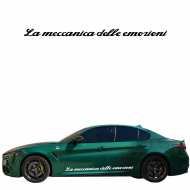 ALFA ROMEO La Meccanica Delle Emozioni wlepa- naklejka - rozmiary kolory Samoprzylepna, odporna na temperaturę i warunki atmosferyczne - alfa_romeo_lmde_1[1].png